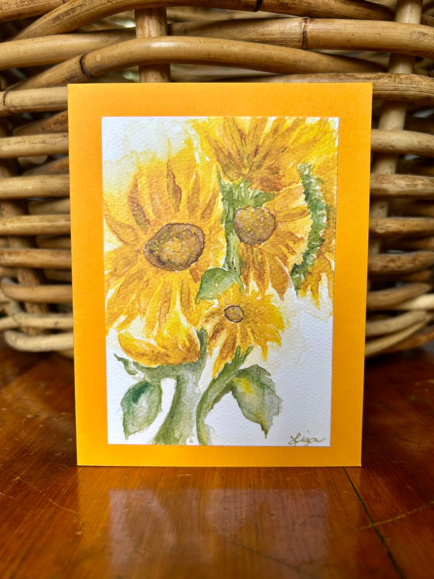 Sunflowers- 1 card